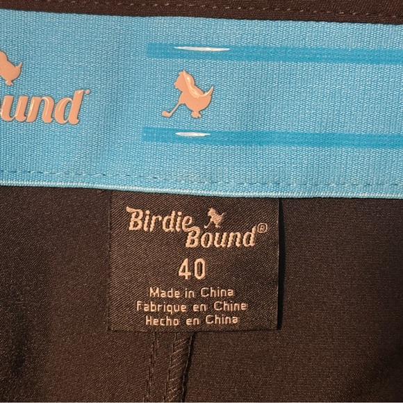 NWT Birdie Bound BLACK Men's Cargo Golf Shorts, Size 40 - Picture 6 of 7